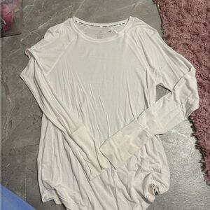 Aerie Cream Long Sleeve Tee